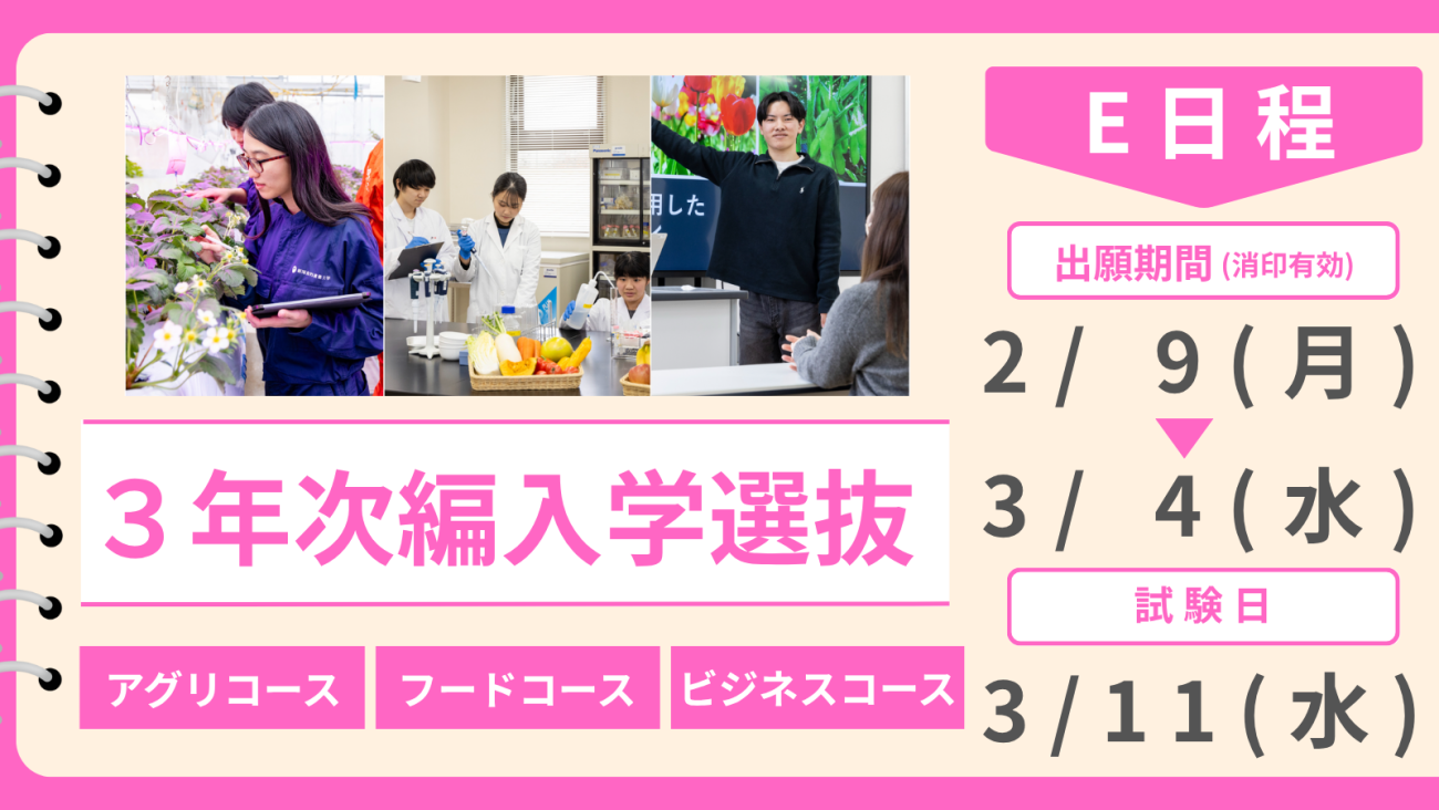 3年次編入学選抜