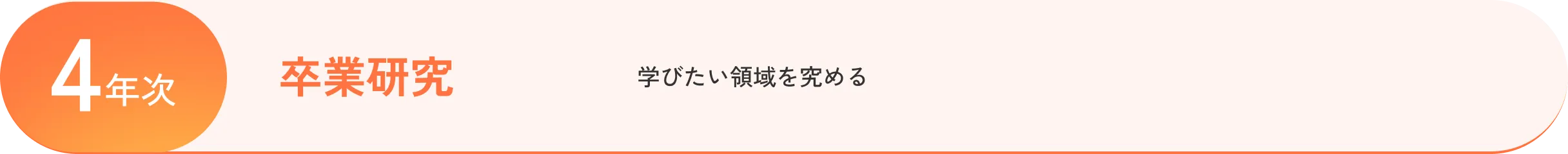 ［4年次］卒業研究：学びたい領域を究める