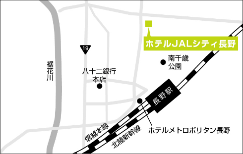 長野会場の地図